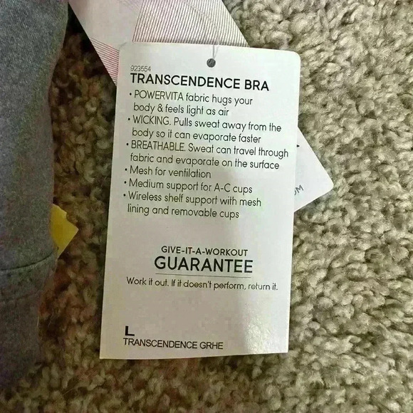 Athleta Jacquard Transcendence Bra Size L new - Picture 2 of 5